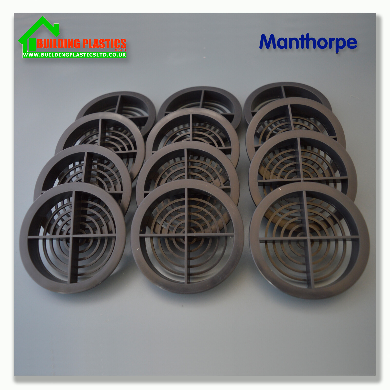 ANTHRACITE GREY 70mm SOFFIT ROOF AIR VENT UPVC/Soffit Board Eaves