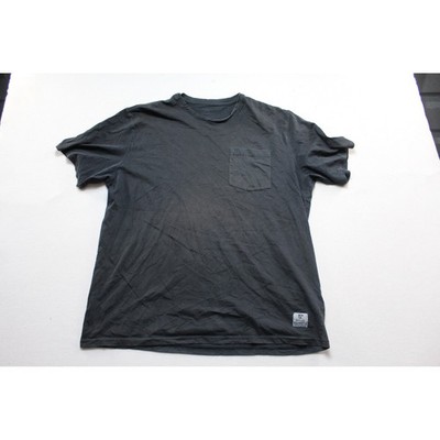 Rugged Elements T-Shirt Mens Large Black Excellent Short Sleeve Pocket Tee