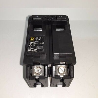 Square D HOM245 45 Amp 2 Pole 120/240VAC Circuit Breaker NEW