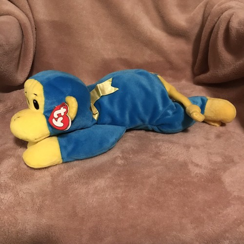Vintage 1998 TY Pillow Pal “Swinger” Monkey 17” To Tip Of Tail w/Tag
