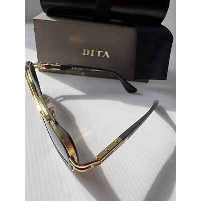 Pre-owned Dita Lxn-evo Dts403-a-01 Matte Black Gold Gray Gradient Lens Sunglasses Authenti