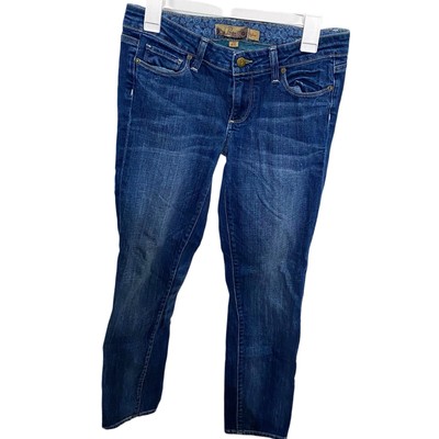Paige Skyline Ankle Peg Jeans Women's 28 Low Rise Stretch Denim 30X 28 