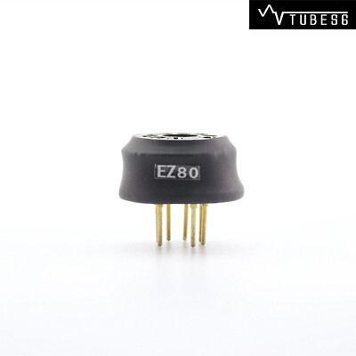 One plated EZ80 TO 6X4 (Bottom) Vacuum tube adapter socket converter HIFI DIY