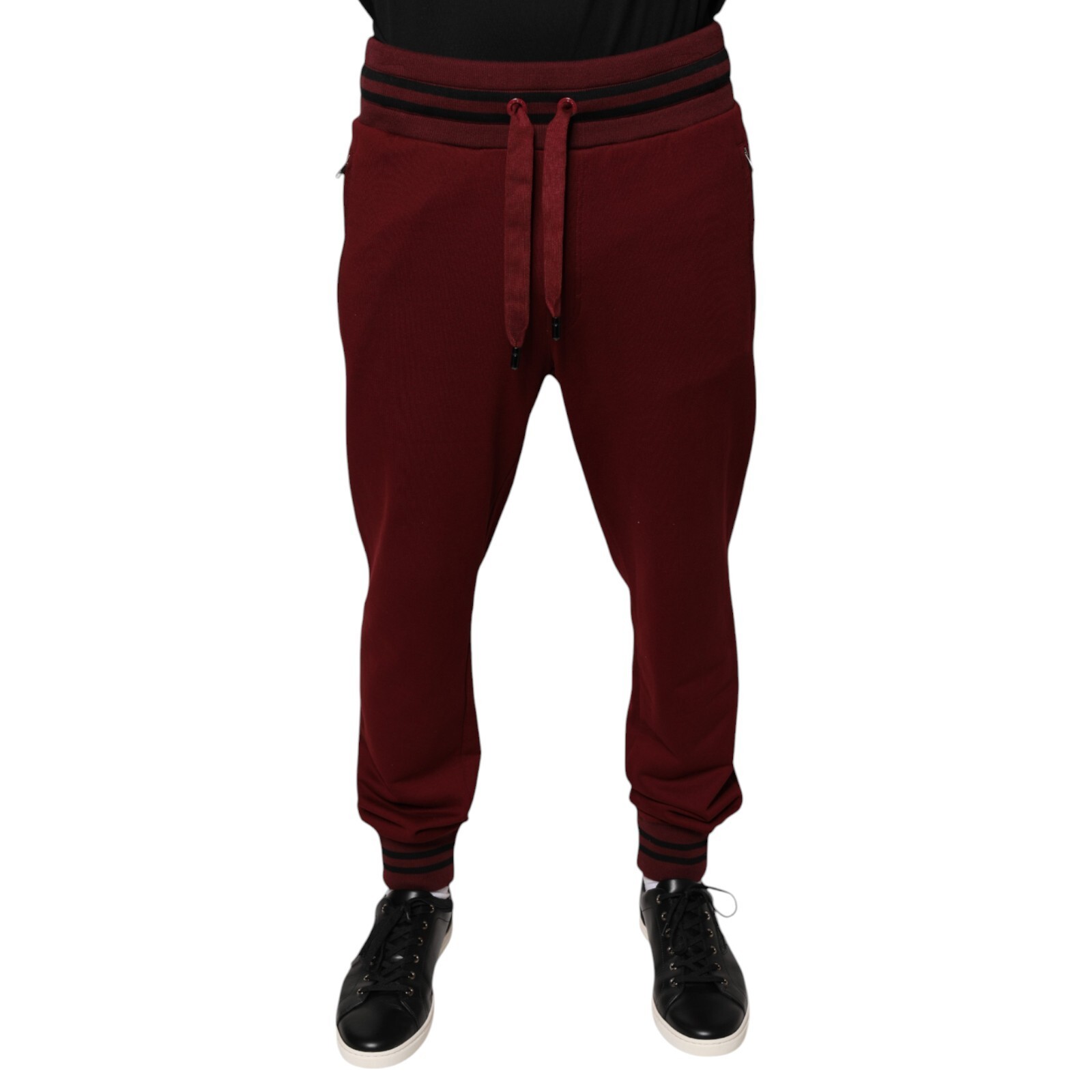 パンツ Dolce&Gabbana Wool gabardine tuxedo pants in Black for Women