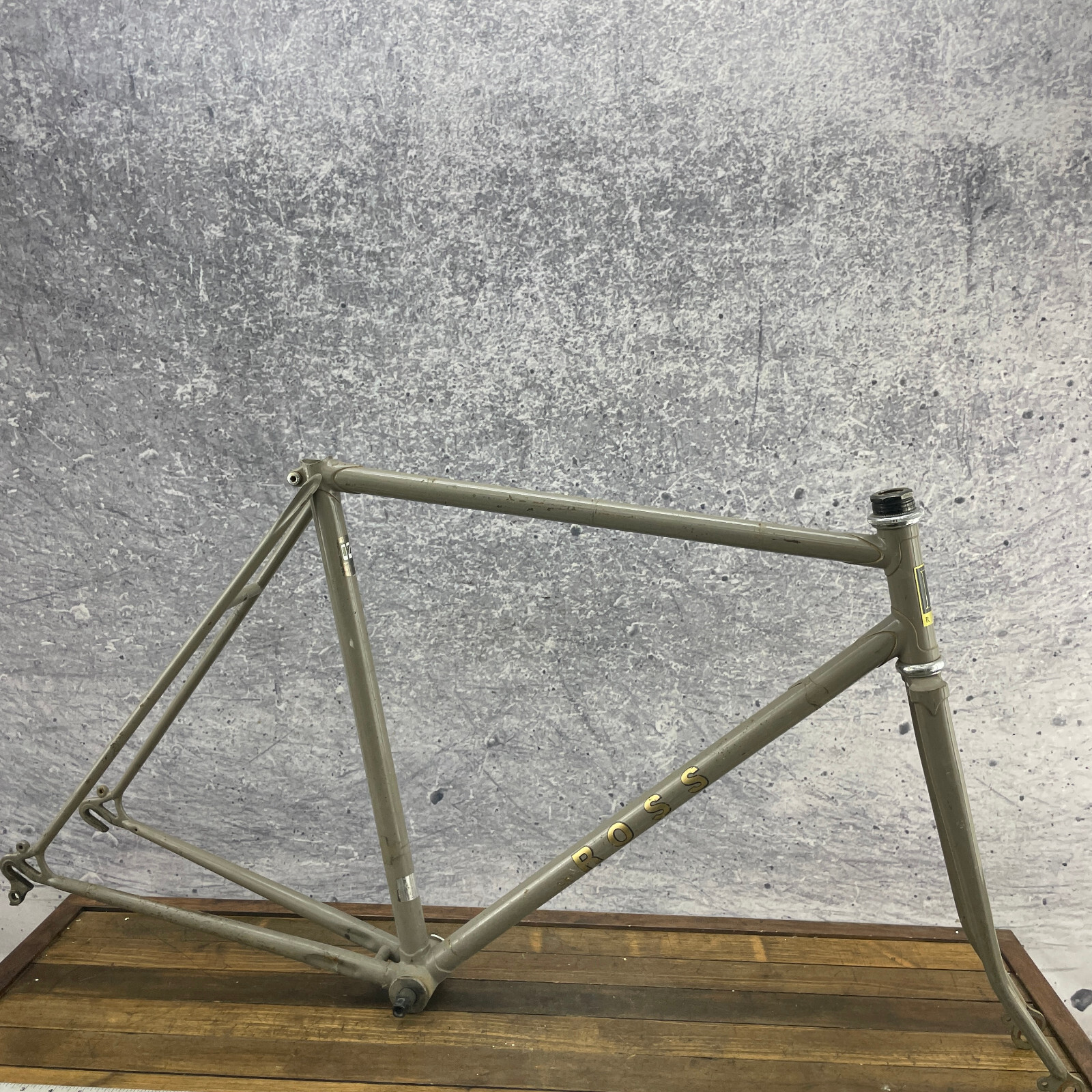 Vintage Ross Frame Set 53 Cm Road Bike 1980s Lugged Steel