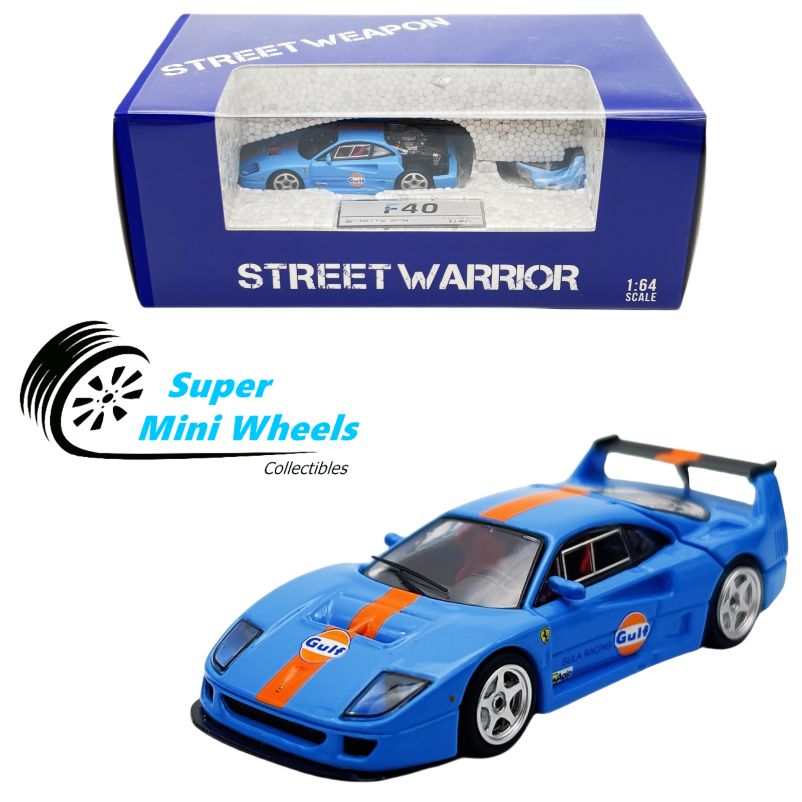 ミニカー PGM Ferrari F40 Gulf 1/64 1/64 PGM Ferrari F40 LM Gulf Blue Full Open Regular PGM