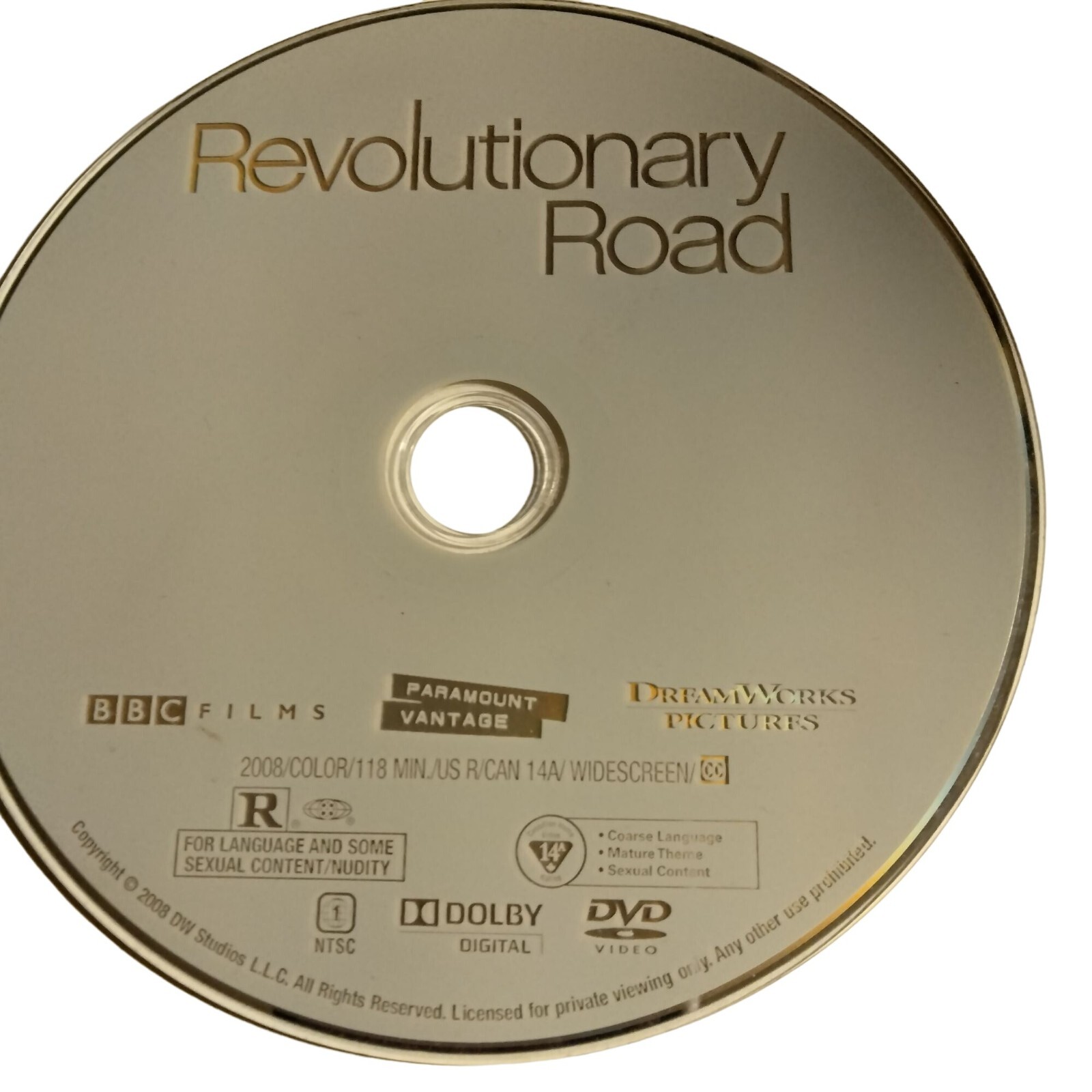 Revolutionary Road DVD Dreamworks Paramount BBC Films Rated