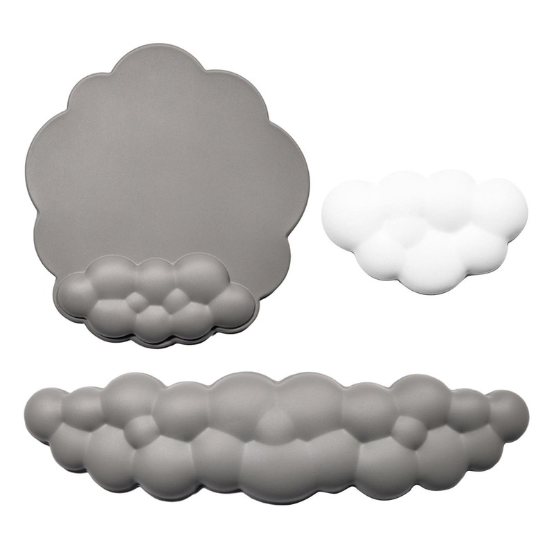 Cloud Keyboard Wrist Rest Soft Leather Memory Foam Wrist Support Cushion