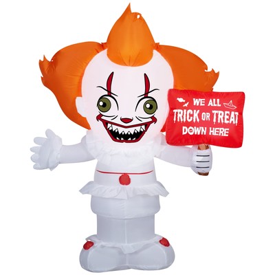 Warner Bros. Halloween Pennywise Airblown Yard Inflatable Halloween Decoration