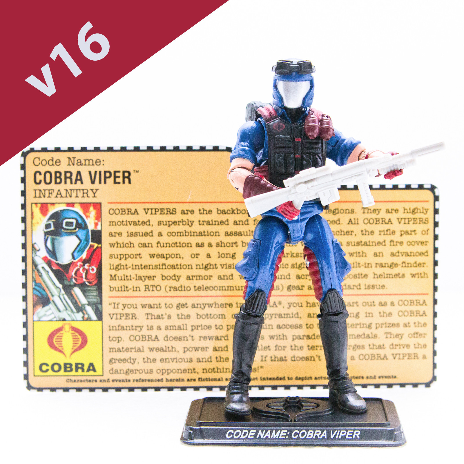 2008 Hasbro G.I. Joe 25th Anniversary COBRA VIPER v16 Figure