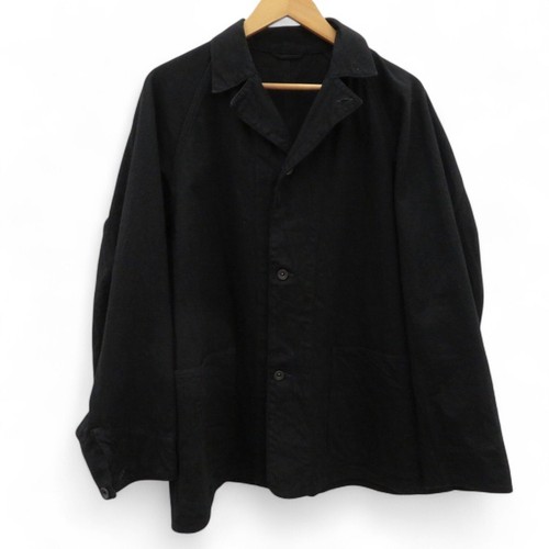 Comoli Black denim work jacket men's size 2 used, stylish