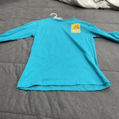 Neff Cyan Blue Color HDWR Long Sleeve T-Shirt Size Small