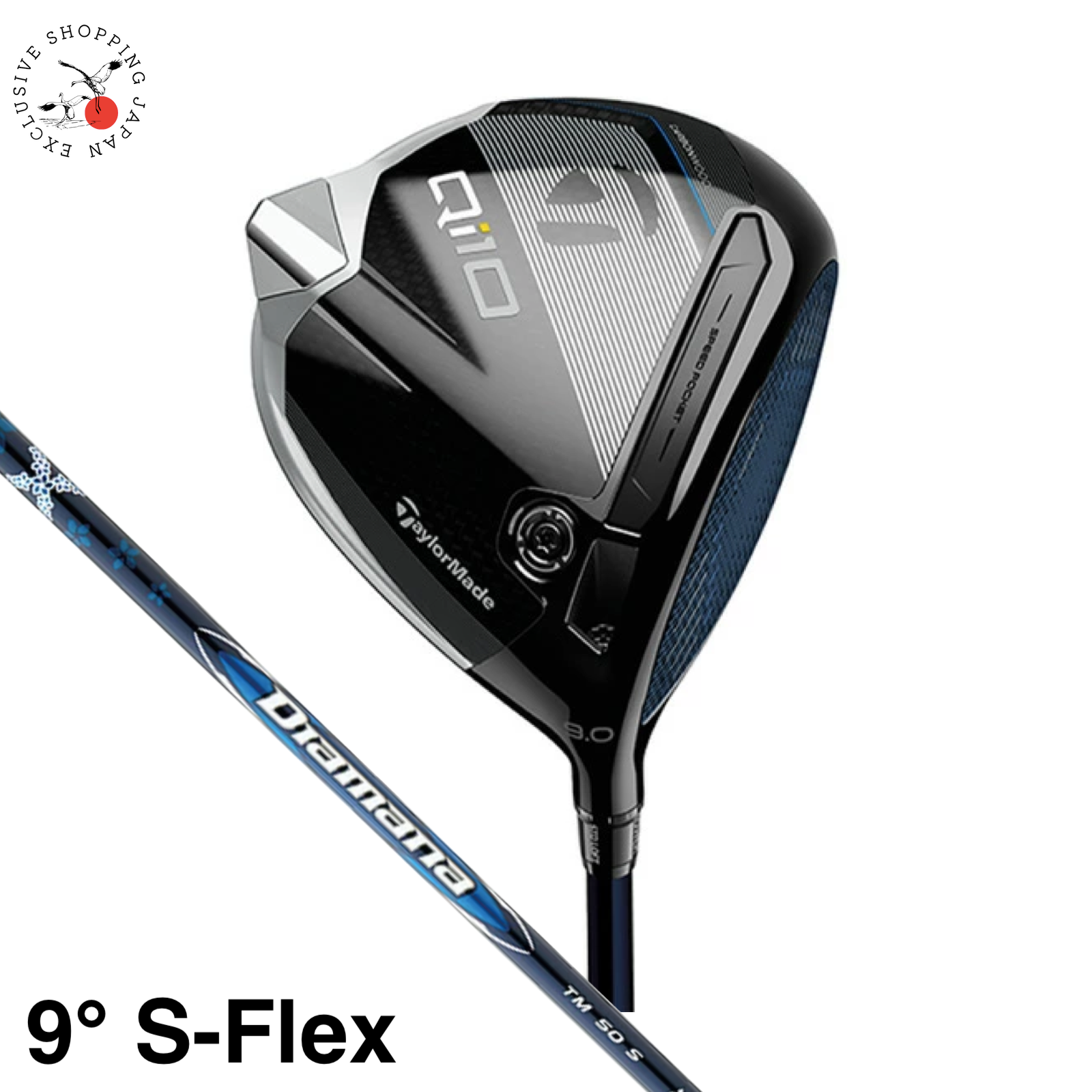 TaylorMade Golf Club Driver Qi10 Men Loft 9° Diamana Blue TM50