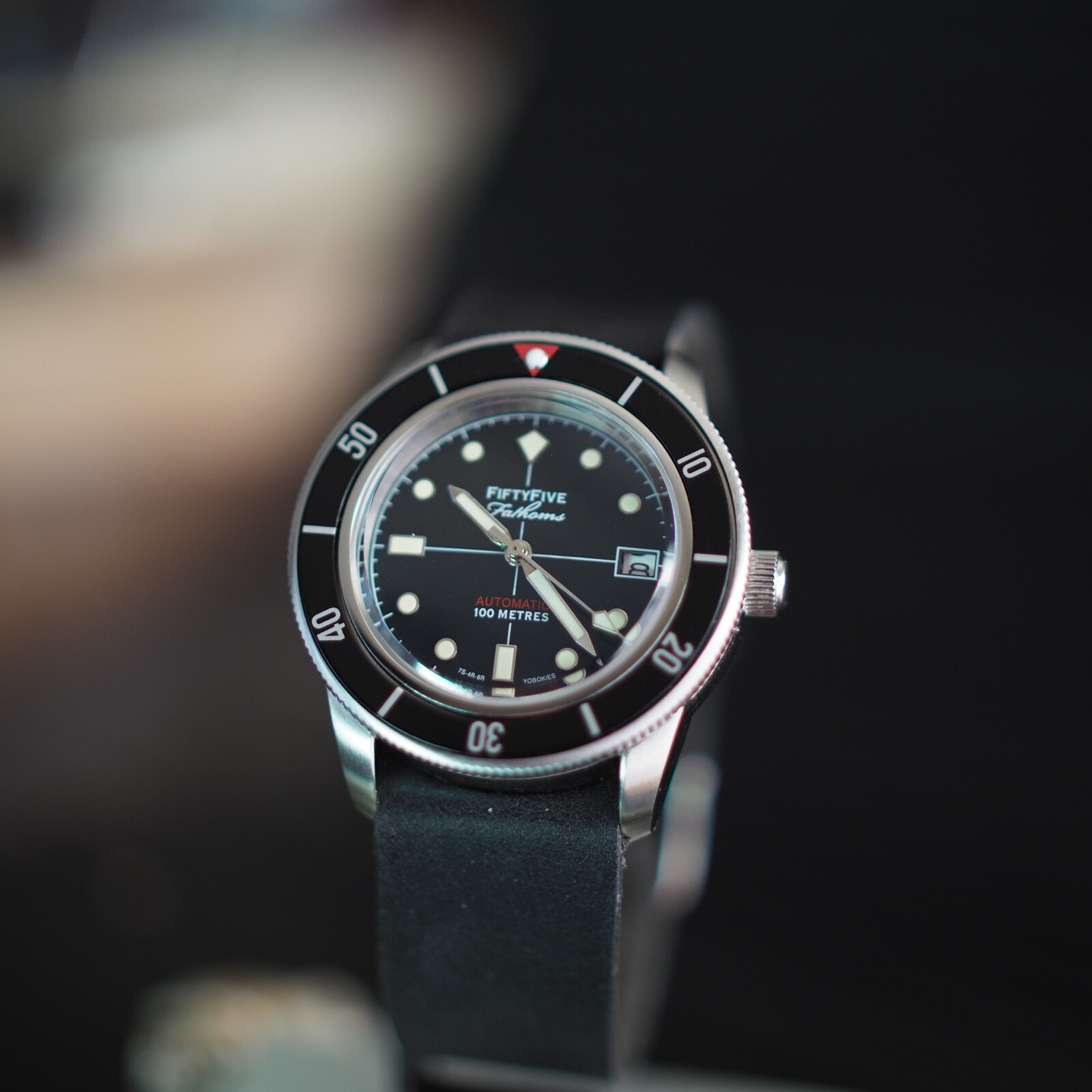 Pre-owned Müller&son Watch "vintage Supermod" Made From Seiko Snzh Fifty Five Fathoms