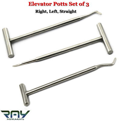 MEDSPO Dental Elevators Tooth Extraction Luxating Root Tip Implant Surgical CE