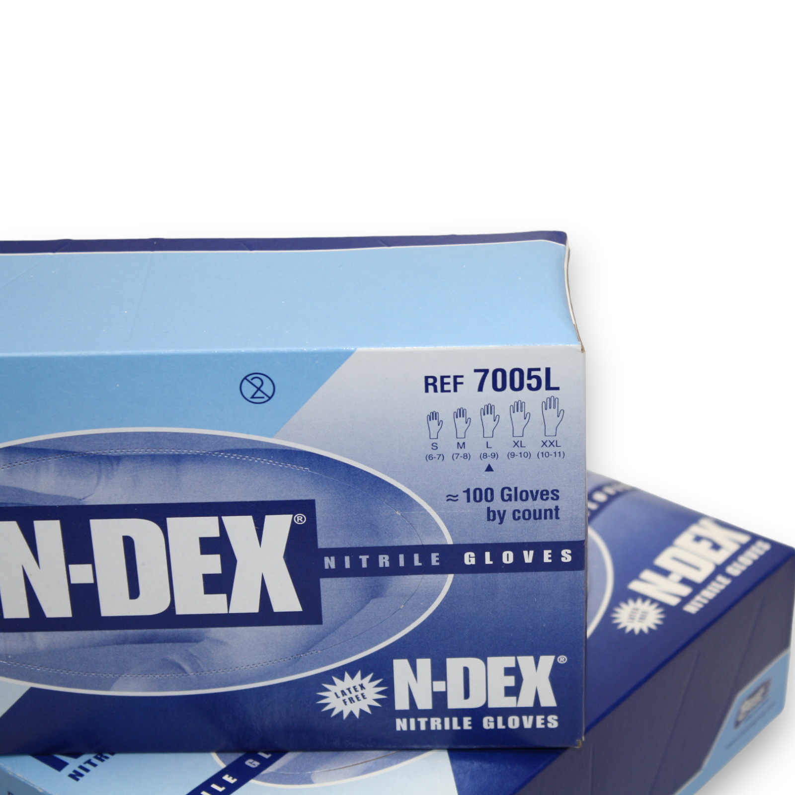 200 Gloves Latex Free Nitrile Large Size 8-9 4 mil Showa N-Dex