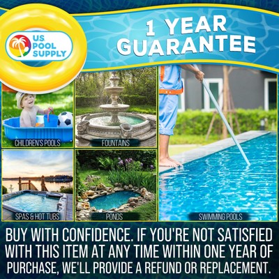 U.S. Pool Supply Swimming Pool 6ft Leaf Skimmer Net, Pole, Ultra Fine Mesh, Spa