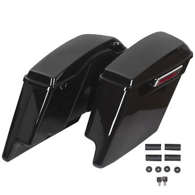 5'' Stretched Extended Hard SaddleBags For Harley Electra Glide Road King 93-13