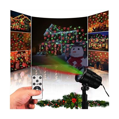 Christmas Laser Lights, Projector Lights Landscape Spotlight Red and Green St...