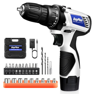 Cordless Drill Electric Screwdriver Rechargeable Small Hand Drill 2-Speed 16.8V