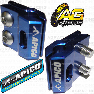 Apico Blue Brake Hose Brake Line Clamp For Suzuki RMZ 250 2009 Motocross Enduro