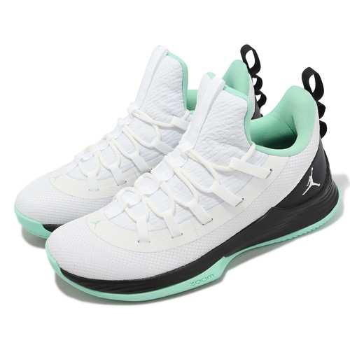 Мужские баскетбольные кроссовки Nike Jordan Ultra Fly 2 с низкой посадкой White Black Emerald Rise AH8110-114