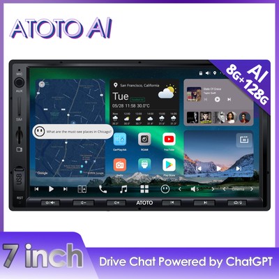 X10 For Chevy ChatGPT 7'' AI Carplay Stereo 8G+128G 2DIN Android Mirrorlink GPS