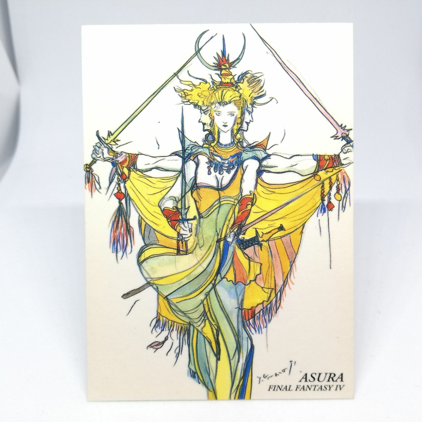 絵画 GOD 037 ASURA Final Fantasy 4 Ⅳ Card Art Museum Yoshitaka Amano