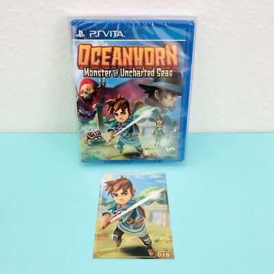 Oceanhorn: Monster of Uncharted Seas (Sony PS Vita, 2017) + Gold Trading Card!