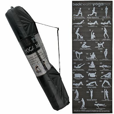Yoga Mat Gym Exercise Thick Fitness Physio Pilates Soft Mats Non Slip Carrier