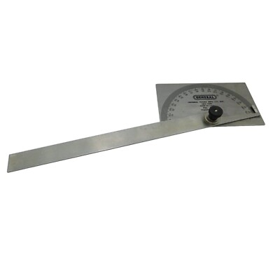 Vtg General Tools Stainless Steel Miter angle Protractor No. 17 Made in USA