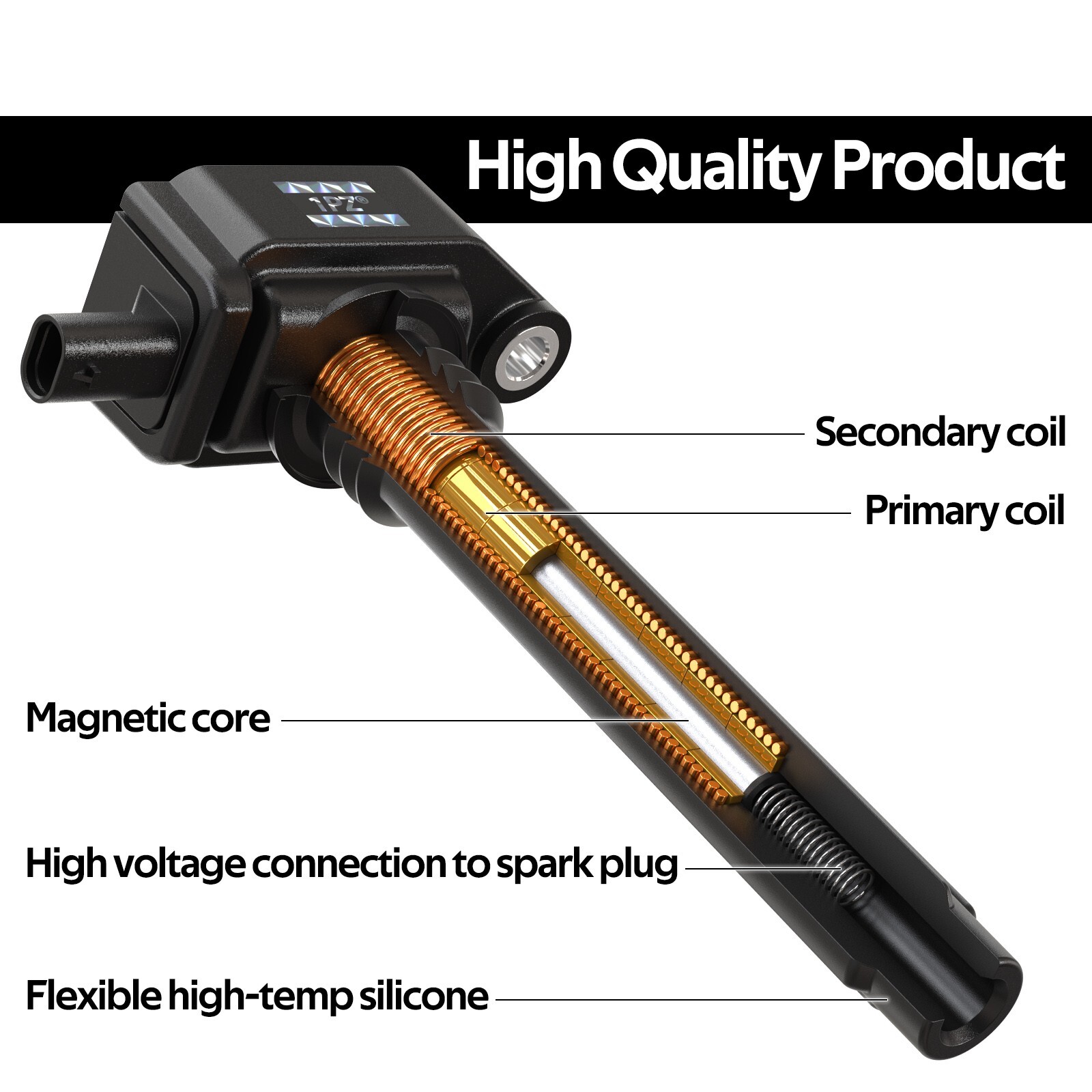 6x UF648 Ignition Coils & Mopar Spark Plugs For OEM Chrysler Dodge Jeep Ram 3.6L