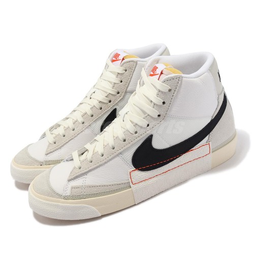 

Мужские повседневные кроссовки Nike Blazer Mid 77 Pro Club White Black DQ7673-100, Белый, Blazer Mid 77 Pro Club