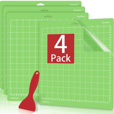 12x12 Cutting Mat 4 Pack Standard for Cricut Maker/Maker 3/Explore 3/Air 2/Ai...