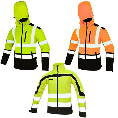 Warnschutz Jacke Softshelljacke Arbeitsjacke Warnjacke Softshell Jacke Gr.M-XXXL