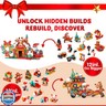 JOYIN 2025 Christmas Advent Calendar Building Blocks, 24 Days Christmas Theme Countdown Building Toy Set for Boys Girls, Xmas Party Favor Supplies, Classroom Prizes, Kids Xmas Gifts