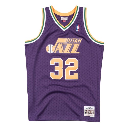 

MITCHELL - NESS ФУТБОЛКА NBA SWINGMAN UTAH JAZZ 91 KARL MALONE, Фиолетовый