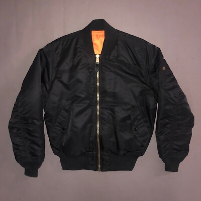 alpha industries ma 1 bomber jacket flyers man intermediate reversible green s 334686305103