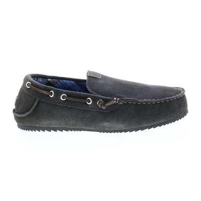 Clarks Kalel Knowe 26159264 Мужские серые замшевые тапочки-мокасины