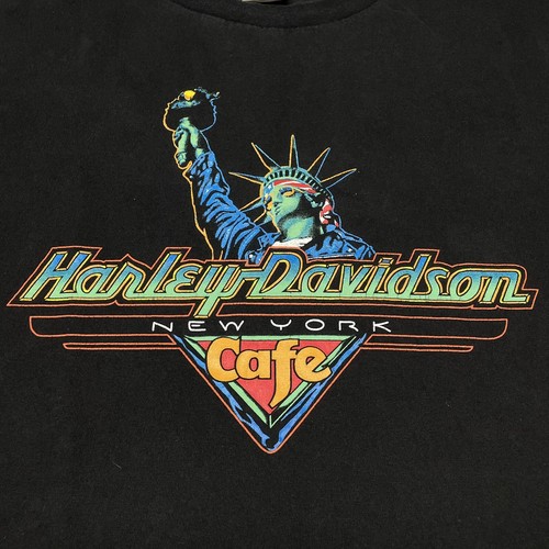 Vintage Harley Davidson XL T-shirt New York Cafe Motorcycle Biker