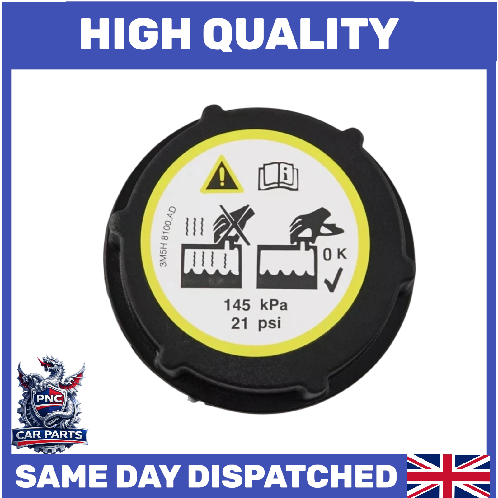 RADIATOR EXPANSION WATER TANK CAP FOR FORD MONDEO MK4 MK5 KUGA MK1,2 RANGER MK3