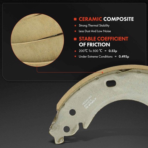 Rear Brake Drum + Ceramic Brake Shoe for Chevrolet Silverado 1500 2005-2008 GMC