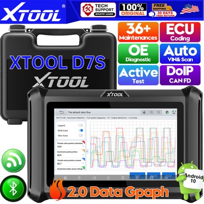 XTOOL D7S Auto Bidirectional Scan Tool Car OE All System Diagnostic Scanner DoIP