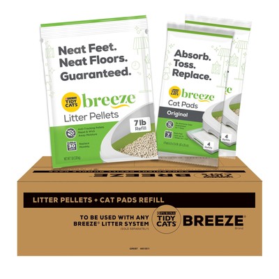 Purina Tidy Cats Breeze Litter System Cat Refill Bundle - 7.