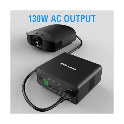 Krisdonia 130W Portable Power Bank, 148WH/40000mAh Portable Laptop Charger Ba...