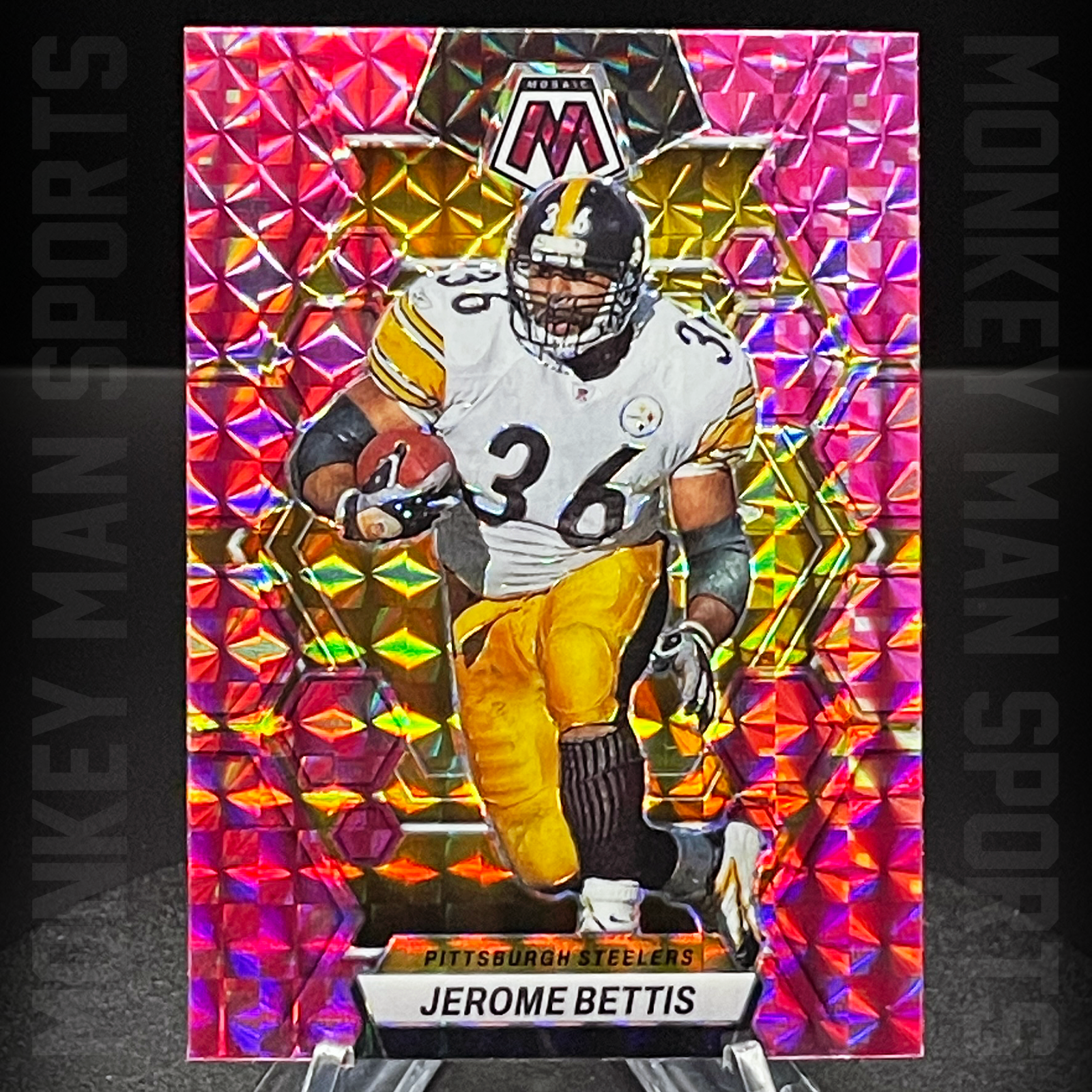 2023 Mosaic - Jerome Bettis - #209 PINK CAMO MOSAIC STEELERS MINT