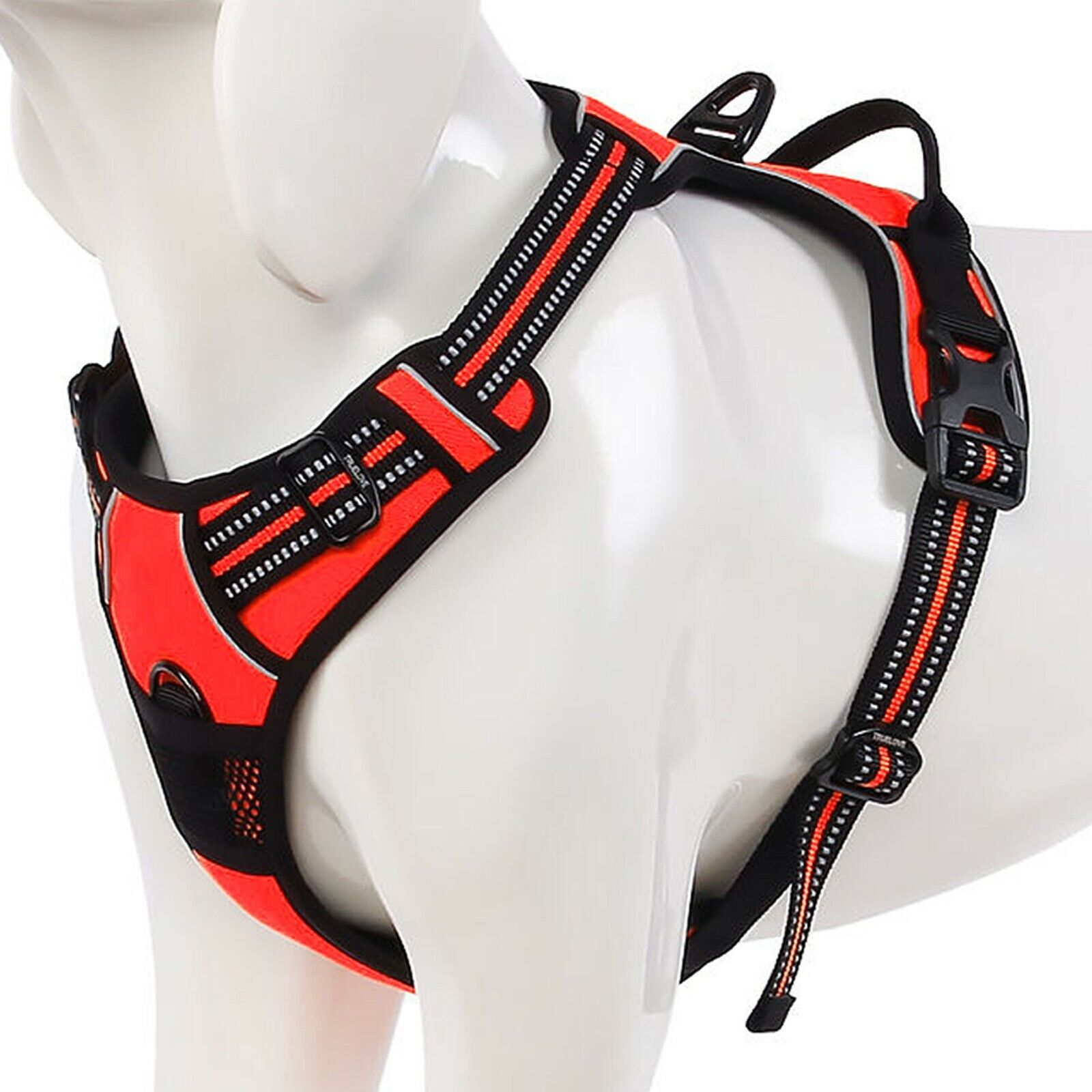 No Pull - Heavy Duty, Adjustable Vest With 2 Leash Clips