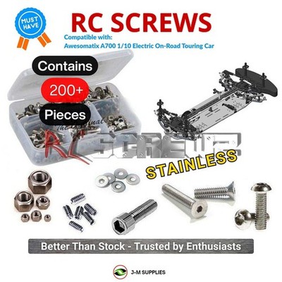 RCScrewZ Stainless Screw Kit awe001 for Awesomatix A700 TC 1/10 | SET