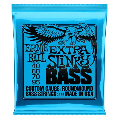 1 set pack Ernie Ball 2835 Extra Slinky Bass Guitar Strings 40-95