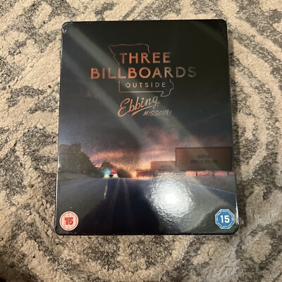 Three Billboards Outside Ebbing Missouri 4K UHD Blu Ray Steelbook UK NEW